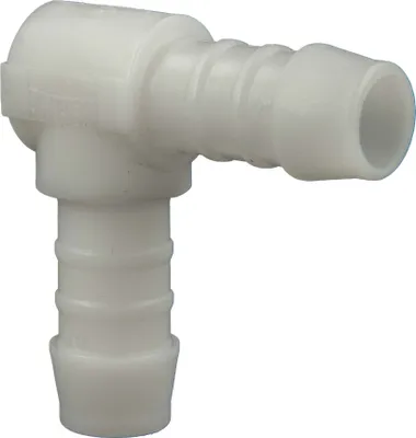 Produktbild von tecuro Schlauchverbinder 90° Winkel Ø 12 mm - Nylon weiß
