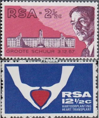 Produktbild von Briefmarken Südafrika 1969 Mi 382-383 (kompl.Ausg.) postfrisch Ärztekongress