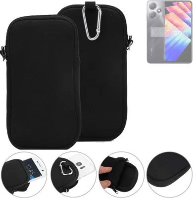 Produktbild von K-S-Trade Neopren-Hülle Handyhülle kompatibel mit Infinix Hot 30 Play Schutzhülle Neoprenhülle Sleeve Schutz-Hülle Gürtel Tasche Case Holster