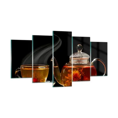 Produktbild von Bilder auf glas - Asien tee geschmack topf - 160x85cm - Glasbilder - Wandbilder - Kunstdruck - zum Aufhängen bereit - Wanddekoration aus Glas - Glas Bilder - Wandbild auf Glas - GEA160x85-2253