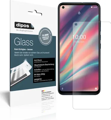 Produktbild von 2x Schutzfolie für Wiko View5 Plus matt - Anti-Shock 9H Folie dipos Glass Kunststoffglas