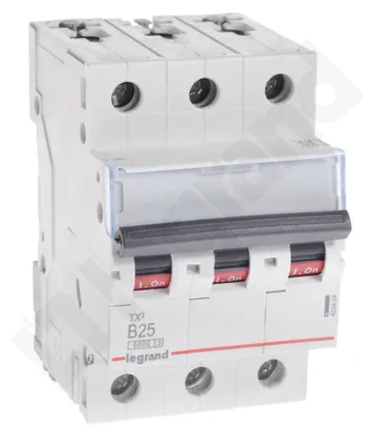 Imagen del producto de Legrand TX3, interruptor automático en miniatura, tipo B, grado de protección IP20, 240 - 415 V