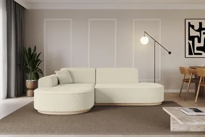 Produktbild von ALTDECOR Ecksofa in L-Form  MARI-L1-v1 - 243x171x83 cm Beige -  Corner Sofa Bett Eckcouch Couch Wohnlandschaft Cauchsofa