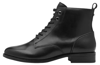Produktbild von Tamaris Damen Schnürboots Stiefelette Leder Reißverschluss Schnürung 1-25121-43, Größe:38 EU, Farbe:Schwarz