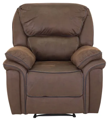 Image de Saranda fauteuil , Recliner avec repose-pieds marron.