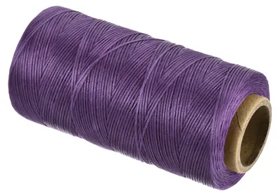 Flacher Wachsfaden 0,8 mm, 150D, Polyester, tiefviolett, 260 m