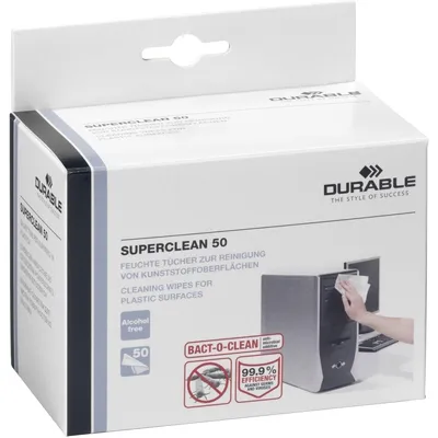 Obrázok produktu pre DURABLE SUPERCLEAN 50 Reiningungstücher 50 Stück