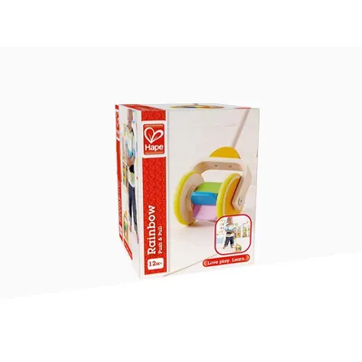 Zdjęcie produktu dla Hape Push & Pull Rainbow, E0344
