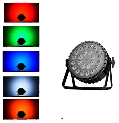 Obrázek produktu pro Jevištní reflektor, 24×18 W RGBWA UV, dynamické možnosti ovládání, 24×18 W RGBWA UV, zástrčka EU