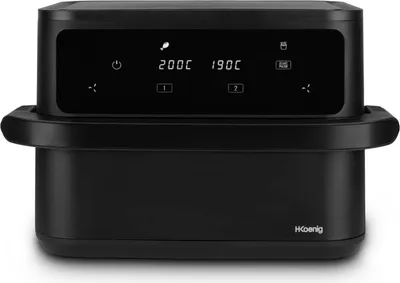 Obrázek produktu pro Fritéza bez oleje HKoeNIG FRY960, kapacita 10 l (2 x 5 l), 2400 W, 8 programů vaření