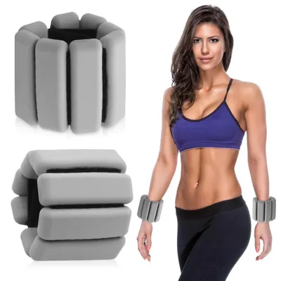 Produktbild von 2 Gewichte für Handgelenke und Knöchel – Verstellbare Fitnessgewichte für Damen und Herren