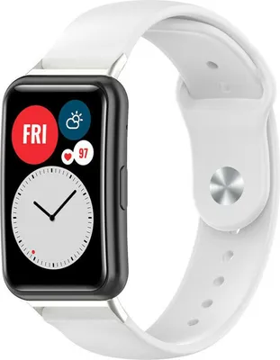 Produktbild von Strap-it Huawei Watch Fit Sportarmband (Weiß)