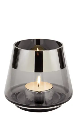 Fink Teelichthalter JONA – Transparent, 15 Cm Hoch, Für Gemütliche Lichtstimmung