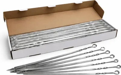 Produktbild von Schaschlik Spieße 50er Pack Schampura 50cm Edelstahl 1.5mm Mangal