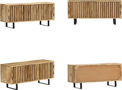 Produktbild von vidaXL TV Schrank 90 x 30 x 40 cm Mango Massivholz - TV-Schrank - TV-Schränke - Lowboard - Lowboards