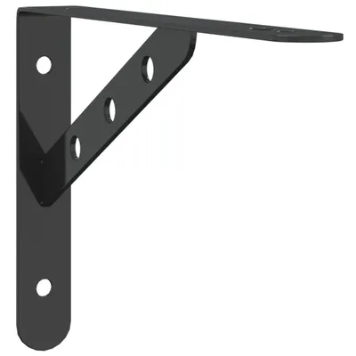 Imagen del producto de Soportes estante 4 uds acero inoxidable 23,5x2,5x15,5 cm
