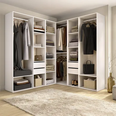 Immagine prodotto di Yancy - Guardaroba Grande, 186x205h cm Bianco, Modulabile