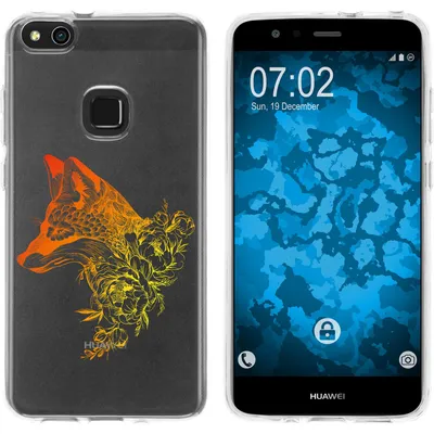 Produktbild von PhoneNatic Case kompatibel mit Huawei P10 Lite Silikon-Hülle Floral Fuchs M1-2