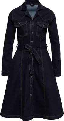 Produktbild von Queen Kerosin Denim Swing Kleid - Workwear S