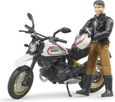 Immagine prodotto di Bruder 63051 - Scrambler Ducati Desert Sled en Bestuurder 1:16