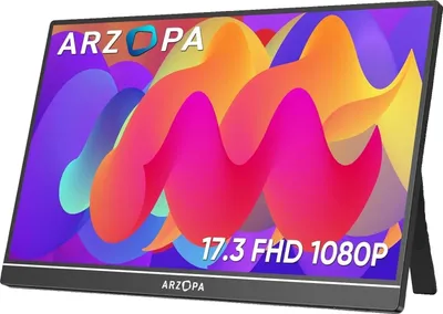 Zdjęcie produktu dla Przenośny monitor ARZOPA, 17,3 cala FHD 1080P, wyświetlacz IPS, 17,3 A1M 1080P