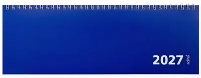Produktbild von 2027 ADINA Tischquerkalender 1W2S blau Kartondeckel 30x10cm