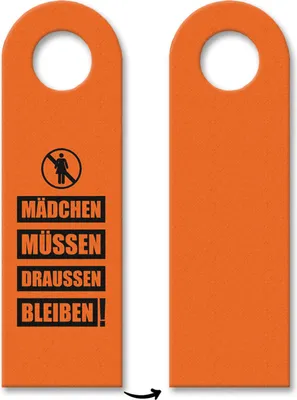 Produktbild von 3x Mädchen müssen draussen bleiben Türhänger Türanhänger Türschild