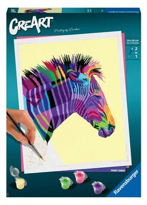 Immagine prodotto di Ravensburger CreArt grande zebra Dipingere per numero