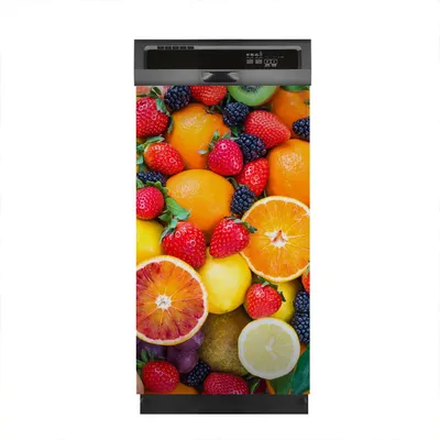 Produktbild von Aufkleber sticker 45x80 cm Dekorative folie Spülmaschine - Farbige Früchte
