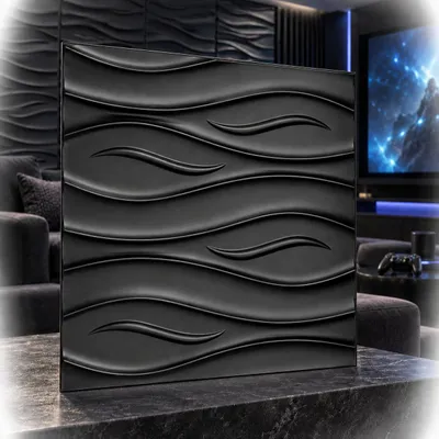 Imagen del producto de Paneles de pared 3D de plástico, decoración de pared, revestimiento de pared, paneles de techo, placas, paneles, adhesivos para pared, PVC (0,25 m²)