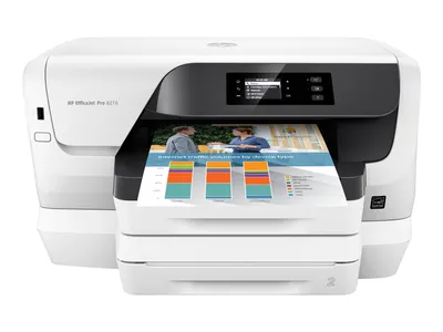 Produktbild von HP Officejet Pro 8218 Tintenstahldrucker (Drucker, HP Instant Ink, Duplex, WLAN, LAN, 500 Blatt Papierfach, Airprint) weiß