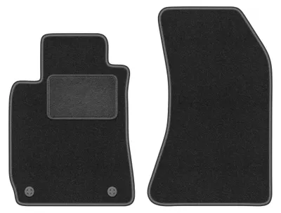 Immagine prodotto di Tappetini anteriori in moquette per Alfa Romeo Spider 2005- (cabrio) – 2 pezzi, grigio grafite, su misura – Wielganizator LUX