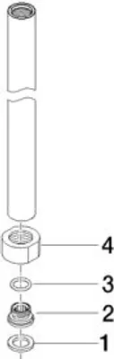 Produktbild von Dornbracht 90282209600-00 Rohr Ersatzteile
