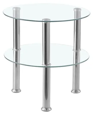 Produktbild von Furnitex runder Couchtisch D-05 mit Glasplatte