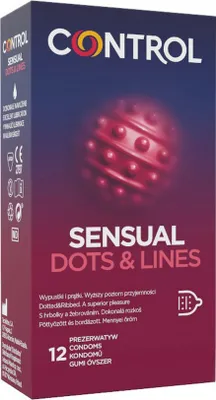 Obrázok produktu pre Prezervatívy s vzormi Kontrola vášne, 12 ks.