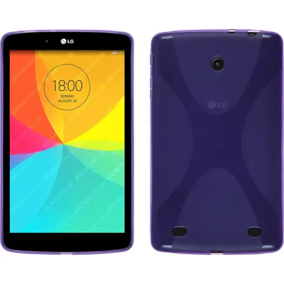 Produktbild von PhoneNatic Case kompatibel mit LG G Pad 8.0 - lila Silikon Hülle X-Style Cover
