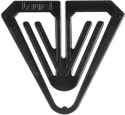 Produktbild von Büroklammern Plastiklips Butterfly 50mm VE=1000 Stück schwarz