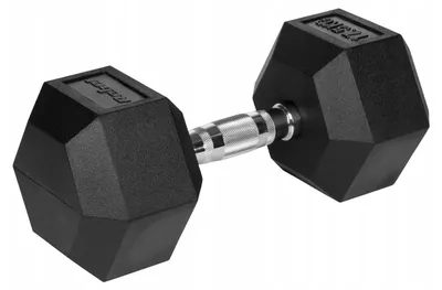 Image de Rebel RBA-2325-17.5 Haltères en fonte caoutchoutée HEX 1 x 17.5 kg