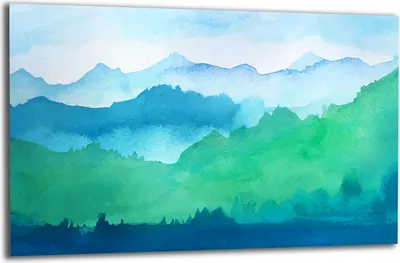 Produktbild von Herdabdeckplatte Glaskeramikkochfeld-Abdeckung Spritzschutz Glas 80x52 Berge
