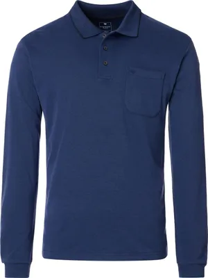 Produktbild von Redmond - Herren Polo-Shirt Langarm (252880700), Größe:L, Farbe:Blau(100)