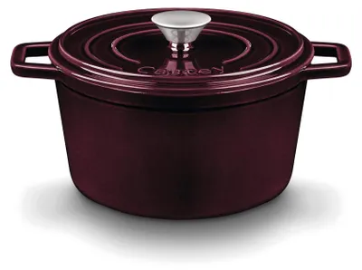 Kochtopf aus emailliertem Gusseisen, 16 cm, bordeauxrot