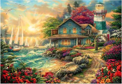 Imagen del producto de Anatolian - Puzzle de Chuck Pinson: Amanecer junto al mar - 2000 piezas