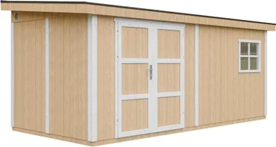 Produktbild von Gartenhaus  11,47 m² - H231x248x530 cm – Timbela M940-HARVEST HONEY