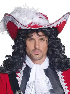 Produktbild von Captain Hook Piratenhut - Karneval Faschingskostüm