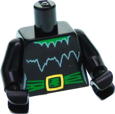 Produktbild von 1x Lego Torso Minifiguren Serie 2 schwarz Hexe 8684 col02-4 col020 973pb0714c01