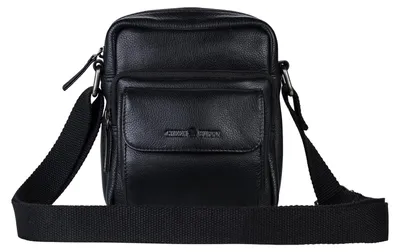 Immagine prodotto di GREENBURRY Pelle borsa a tracolla Vintage Travel Crossbody Bag Black nero