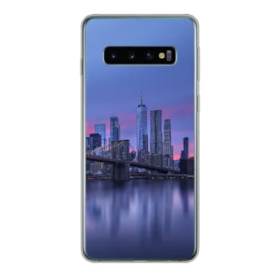 Produktbild von MuchoWow® Handyhülle Schutzhülle Hülle für Samsung Galaxy S10 New York - Wasser - Brücke Silikon Softcase Handy Hülle - Handytasche