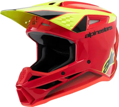 Immagine prodotto di Casco S-M3 FRAY, ALPINESTARS (rosso/giallo fluo/nero, taglia XS)