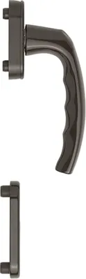 Produktbild von Hoppe Balkontür-Rosetten-Garnitur 0530/U26/49PNS braun 11813386
