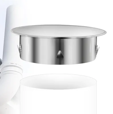 Obrázek produktu pro Kryt pro komínovou trubku, průměr 80 mm, nerezová ocel, snadná instalace